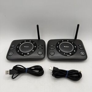 Wuloo Wireless 1 Mile Range Home Intercom System 2 Pack S600 10 Channel W/USB